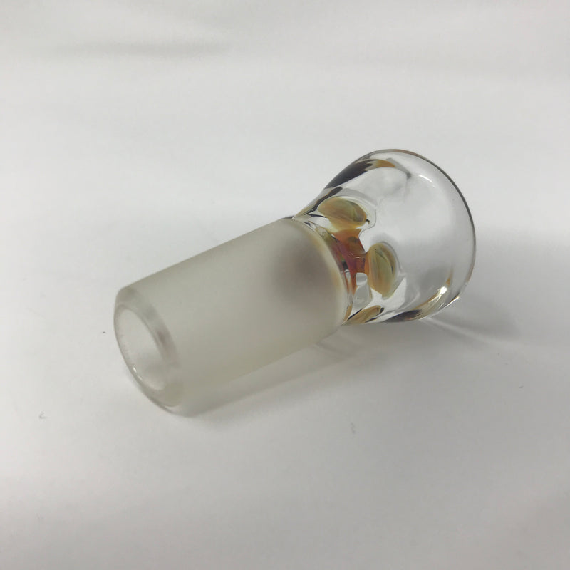 Amber Purple Black T Glass 18mm Partial Accent Slide - Smoke ATX