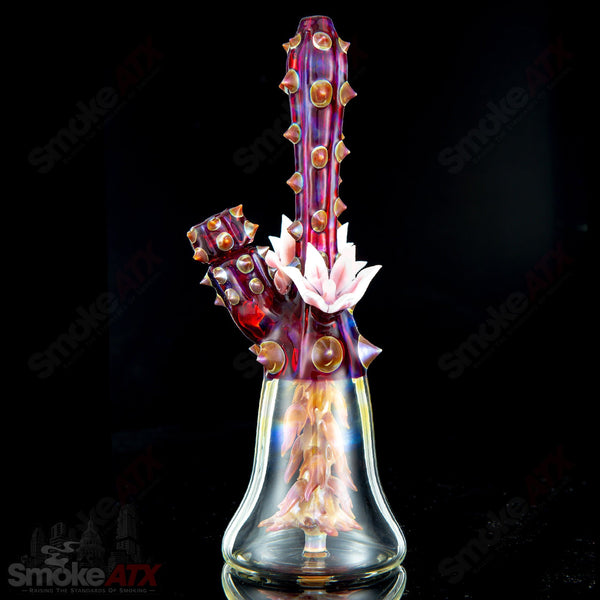 Root Perc Terrarium (Red #16 w UV Accents) Unparalleled Glass - Smoke ATX