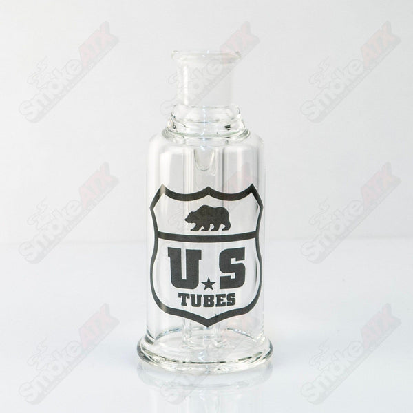 US Tubes Ash Catcher 18mm 45° - Black Shield Decal - Smoke ATX