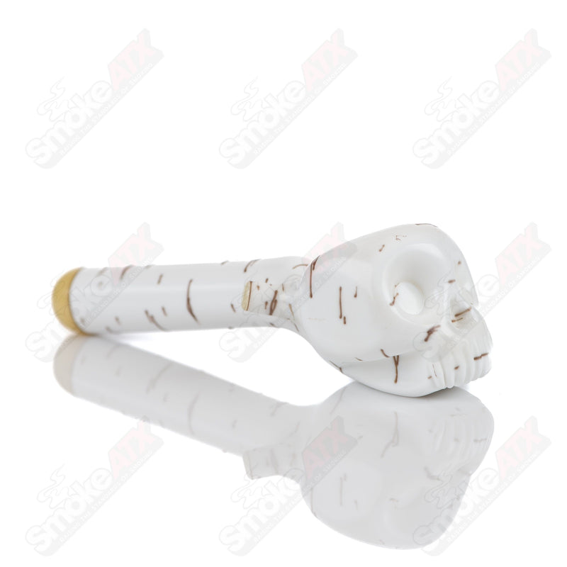 #1 Birch Skull Spoon Foster Glass