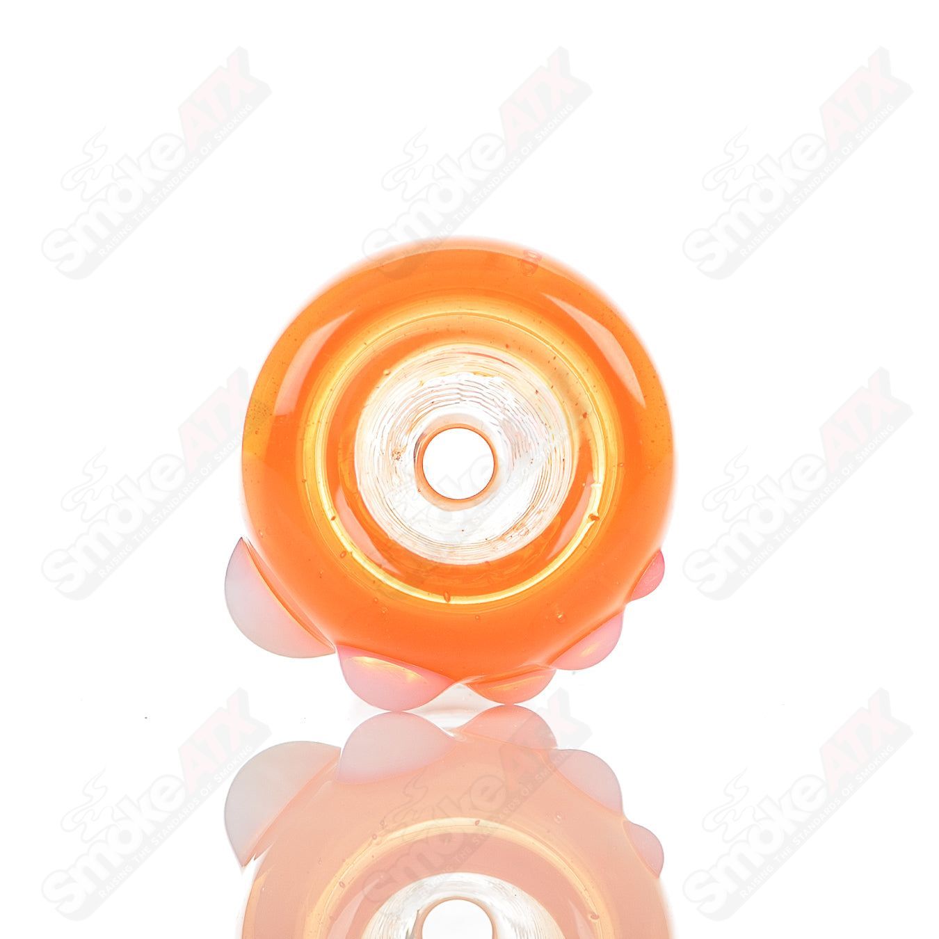 #5 18mm Full Color Push Slide Bowl Dustorm Glass - Smoke ATX