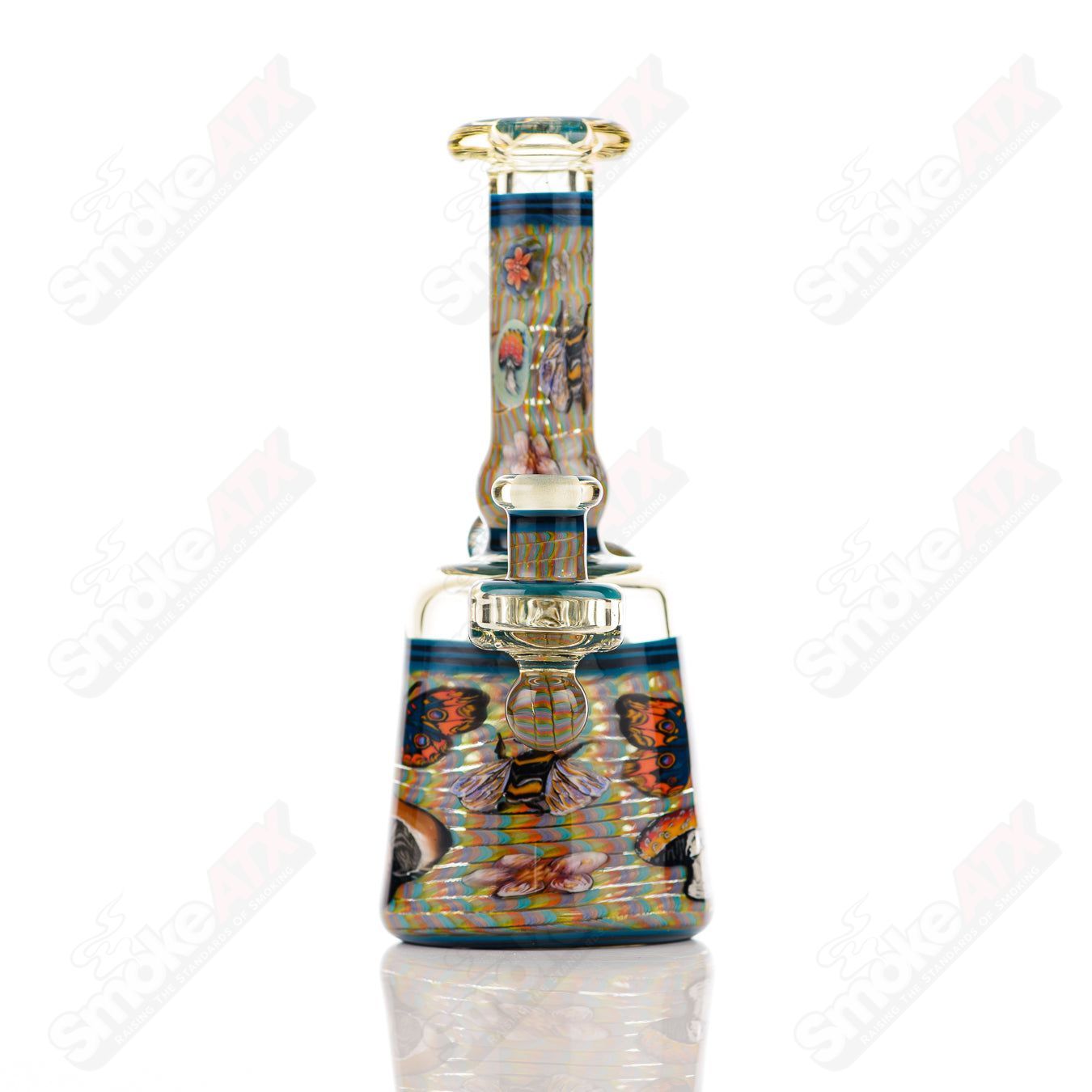Coiled Latticello Milli Rig Conversion Glass x Boehme #1 - Smoke ATX