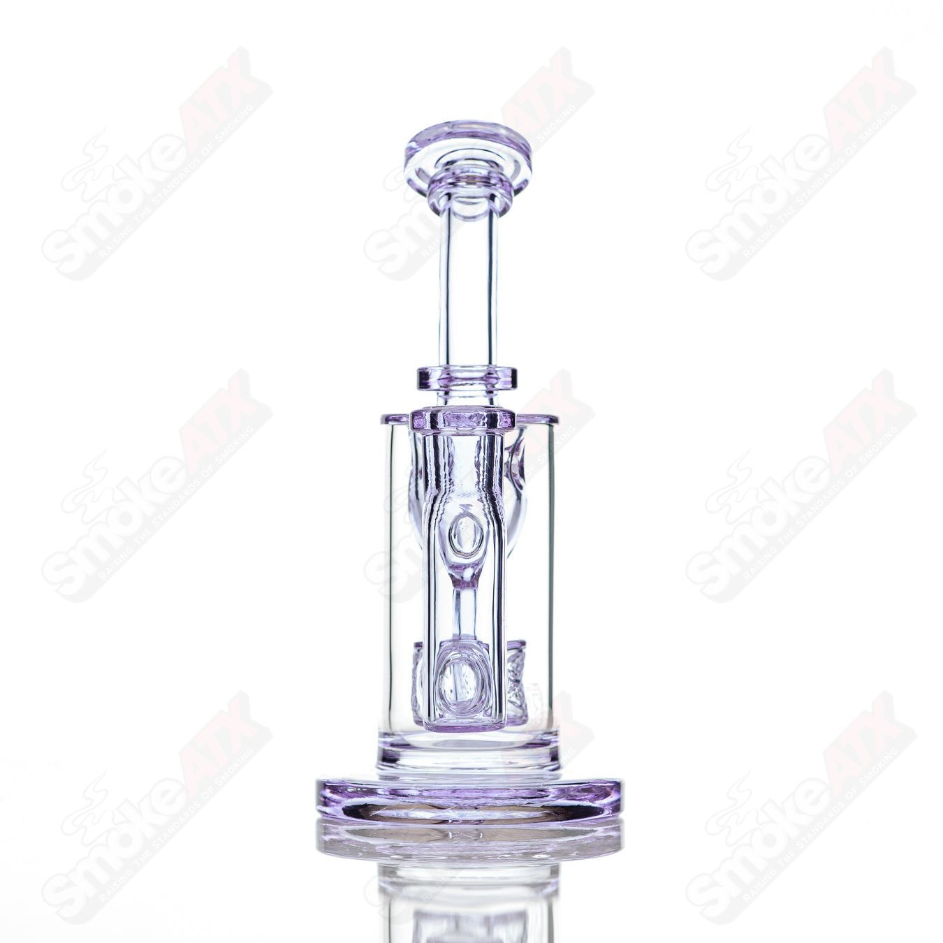 8in 14mm Taurus Incycler Fat Boy Glass Gemini - Smoke ATX