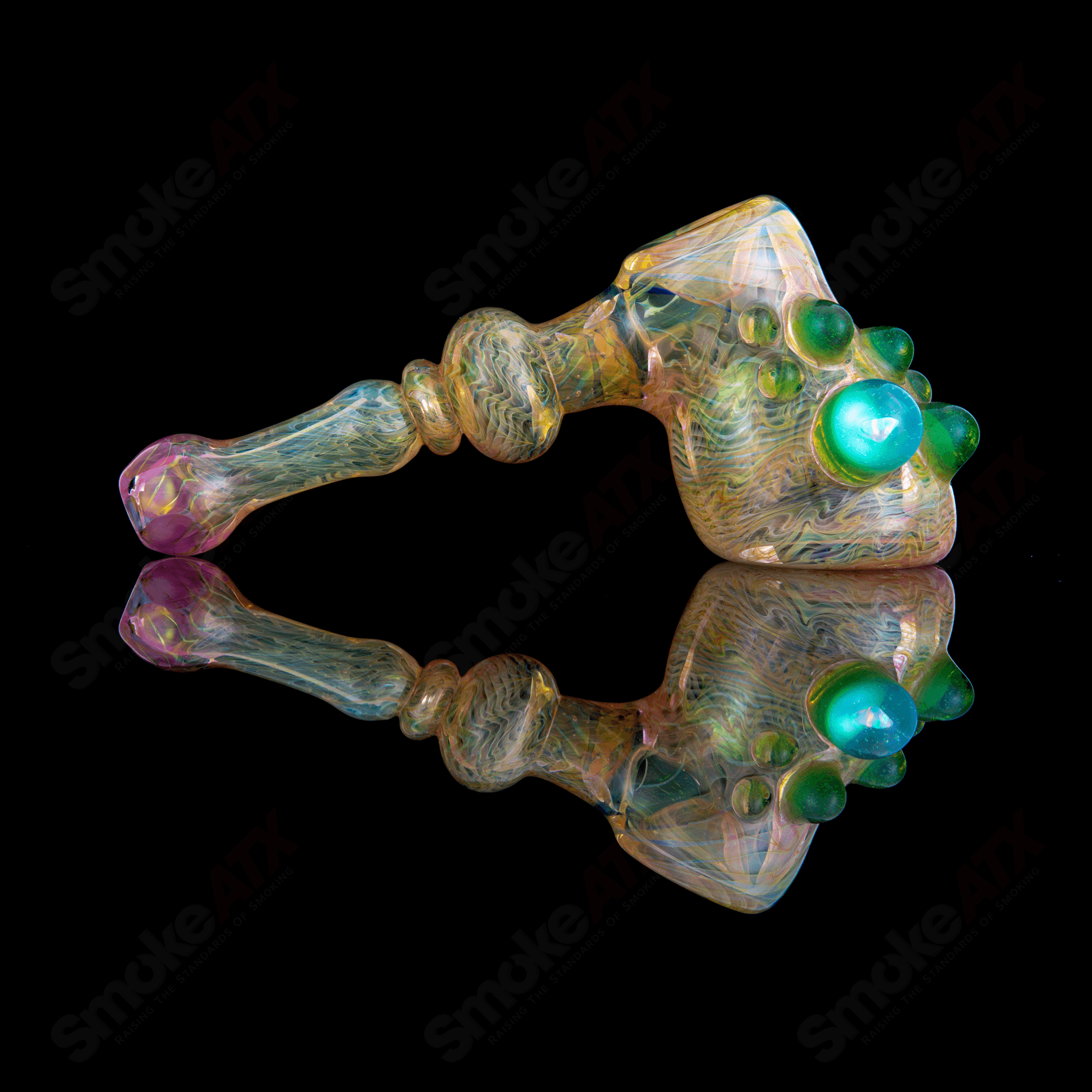 Fumed Dry Hammer Habitat Glass - Smoke ATX