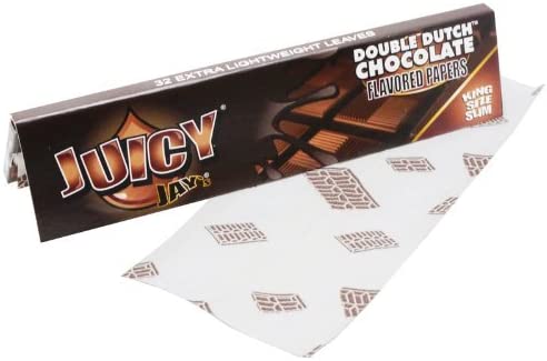 King Size Slim Rolling Papers Double Dutch Chocolate Juicy Jay - Smoke ATX