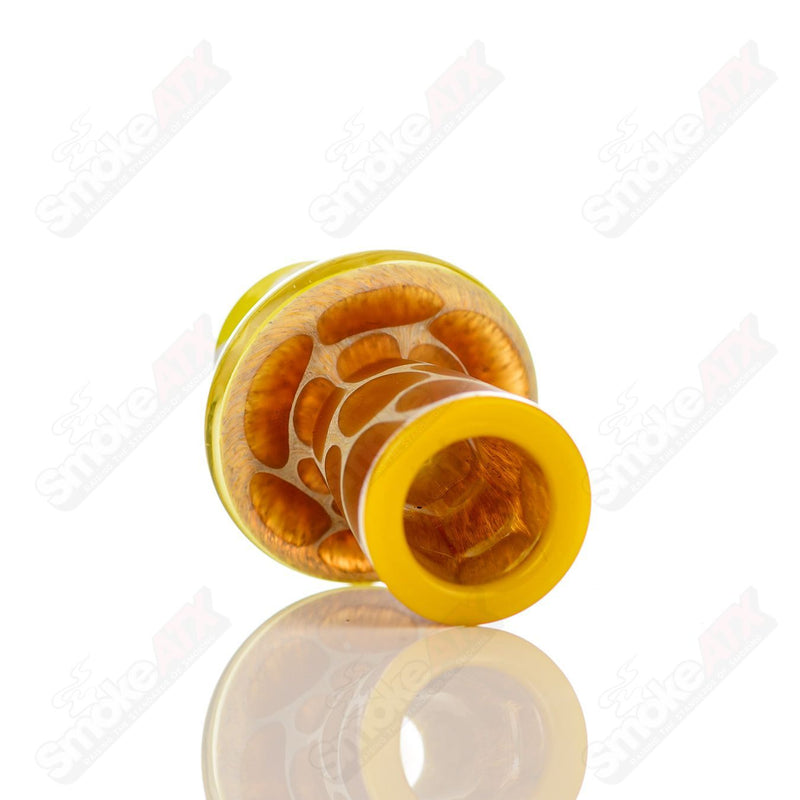 Yellow Giraffe Spinner Cap w Pearl Robertson Glass - Smoke ATX