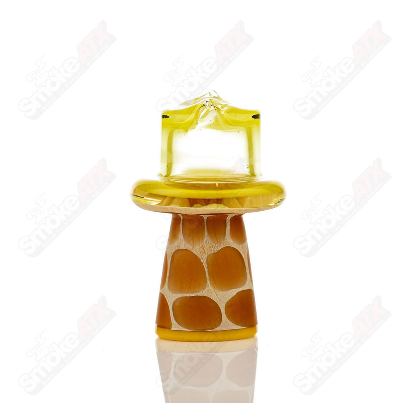 Yellow Giraffe Spinner Cap w Pearl Robertson Glass - Smoke ATX