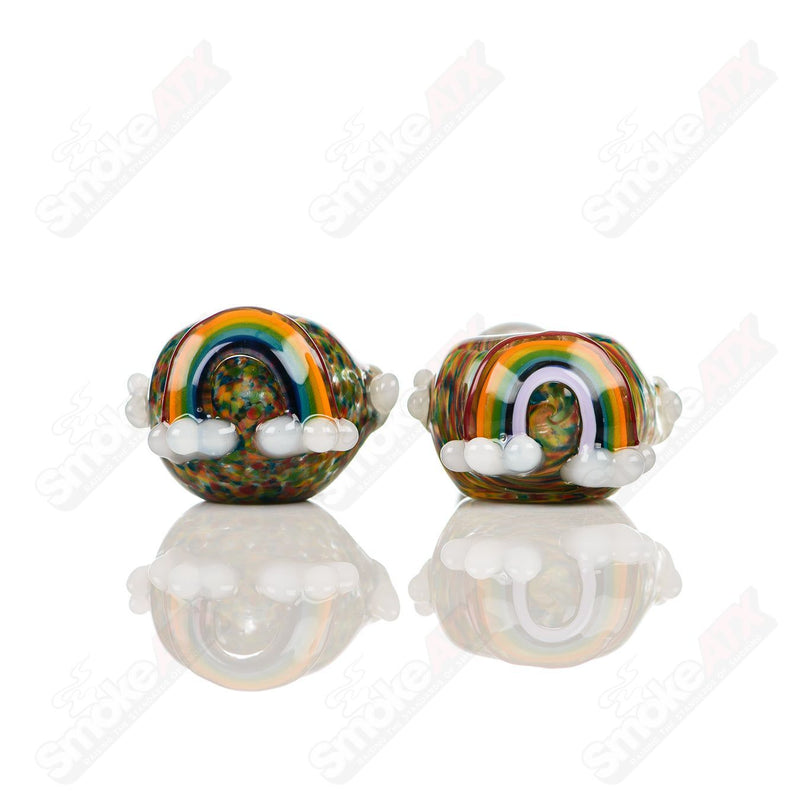 Rainbow Frit Spoon Four Winds Flameworks - Smoke ATX