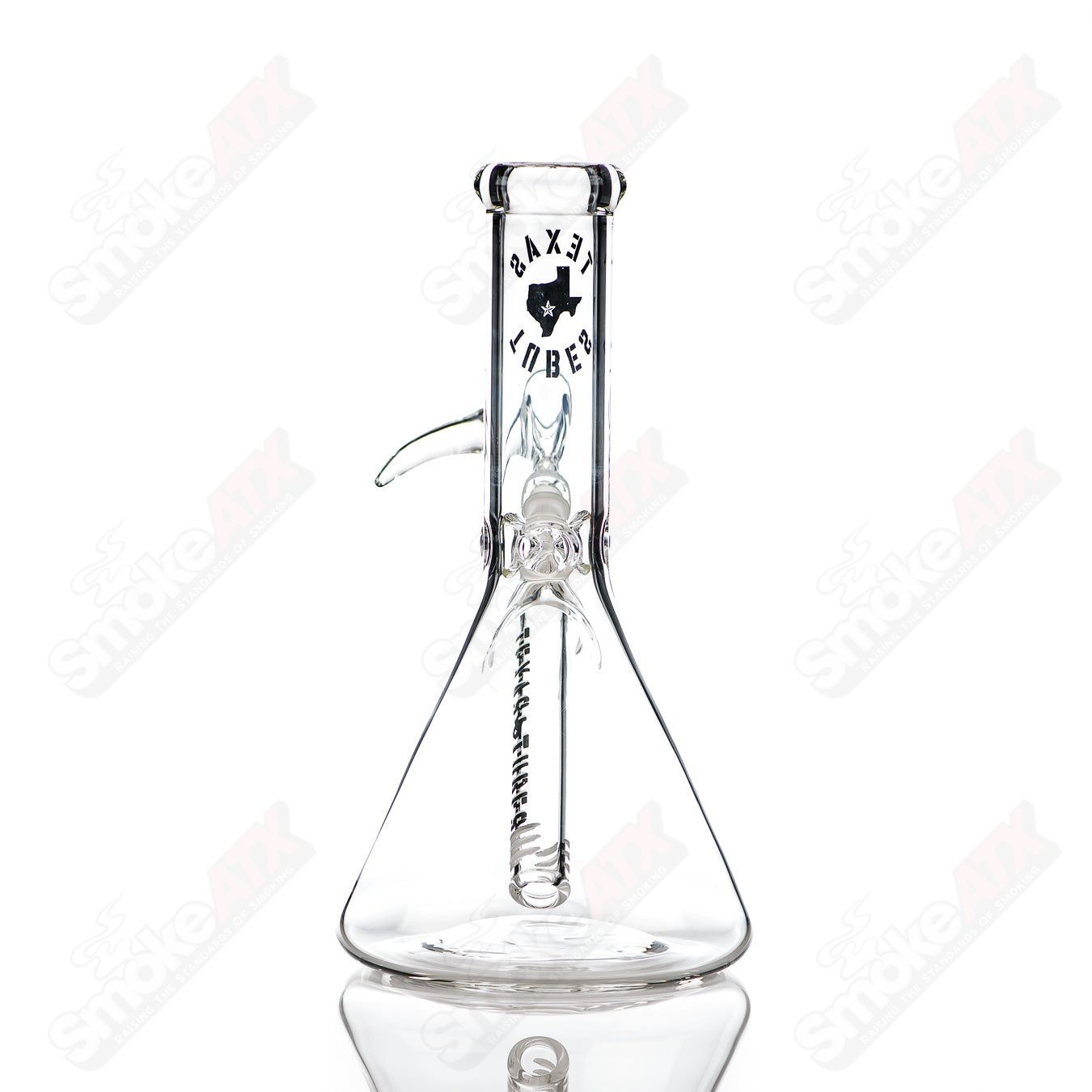 8in 14mm Beaker Texas Tubes - Smoke ATX