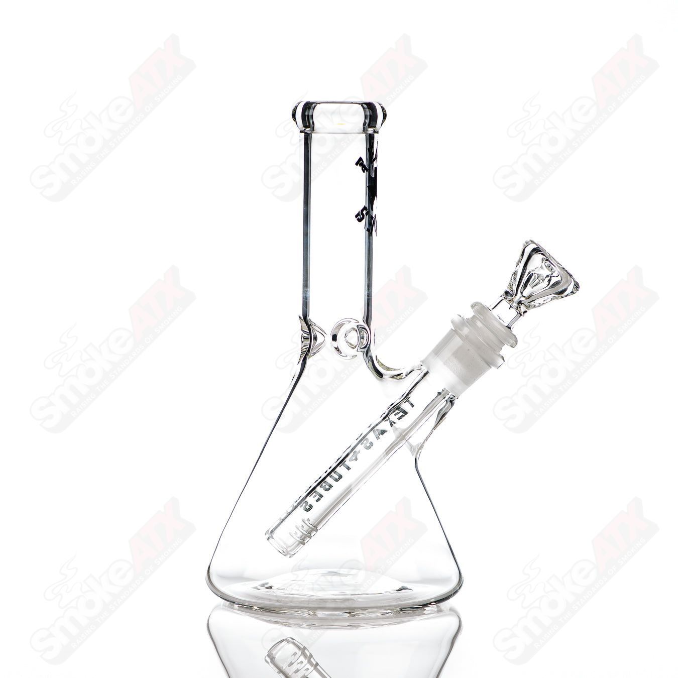 8in 14mm Beaker Texas Tubes - Smoke ATX