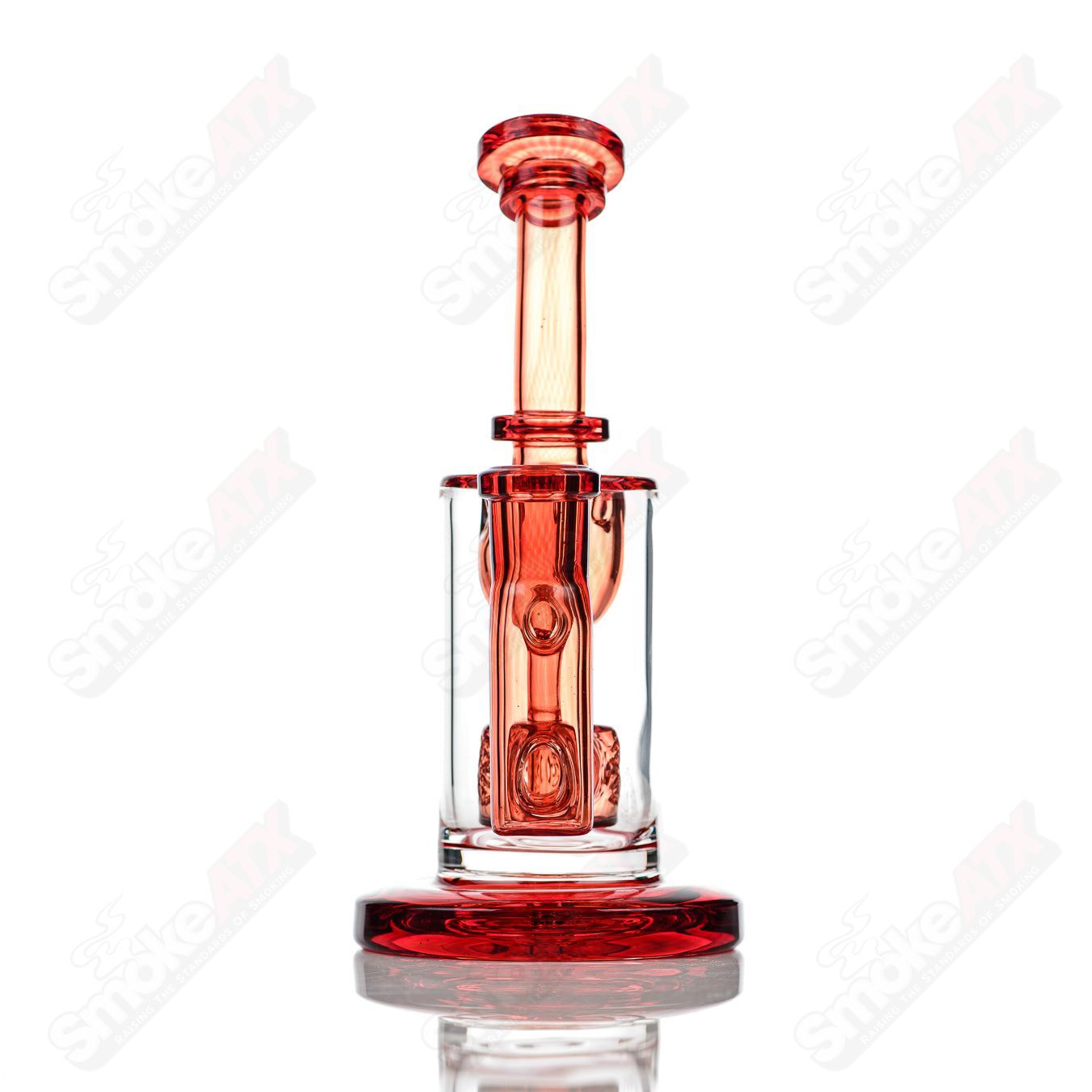 8in 14mm Taurus Incycler Fat Boy Glass Pomegranate - Smoke ATX