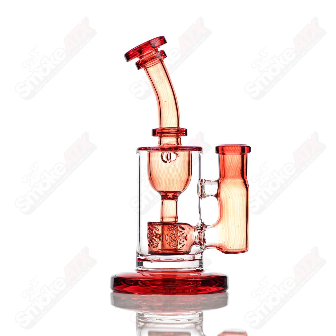 8in 14mm Taurus Incycler Fat Boy Glass Pomegranate - Smoke ATX