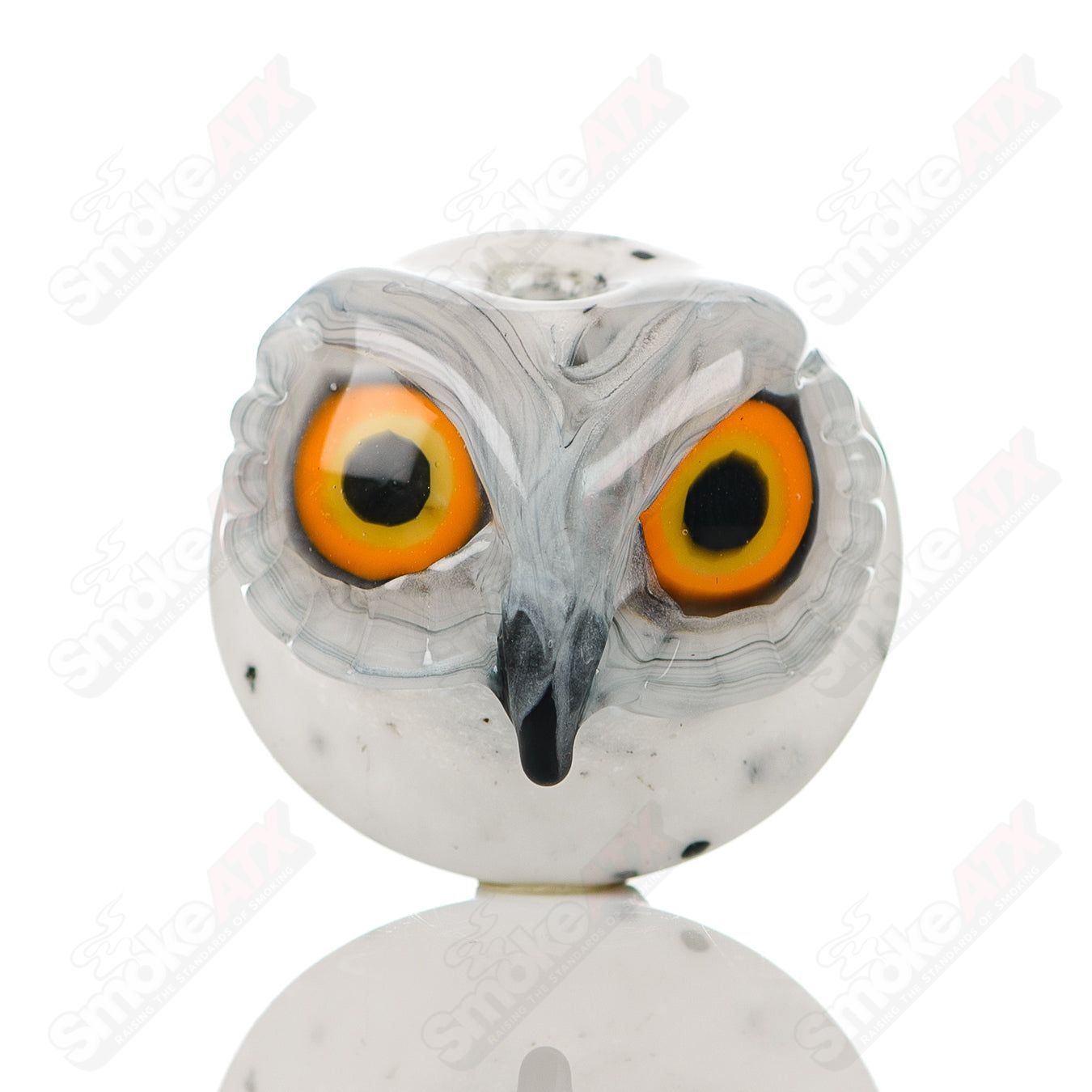 9 Spotted Owl Carb Cap Four Winds Flameworks - Smoke ATX