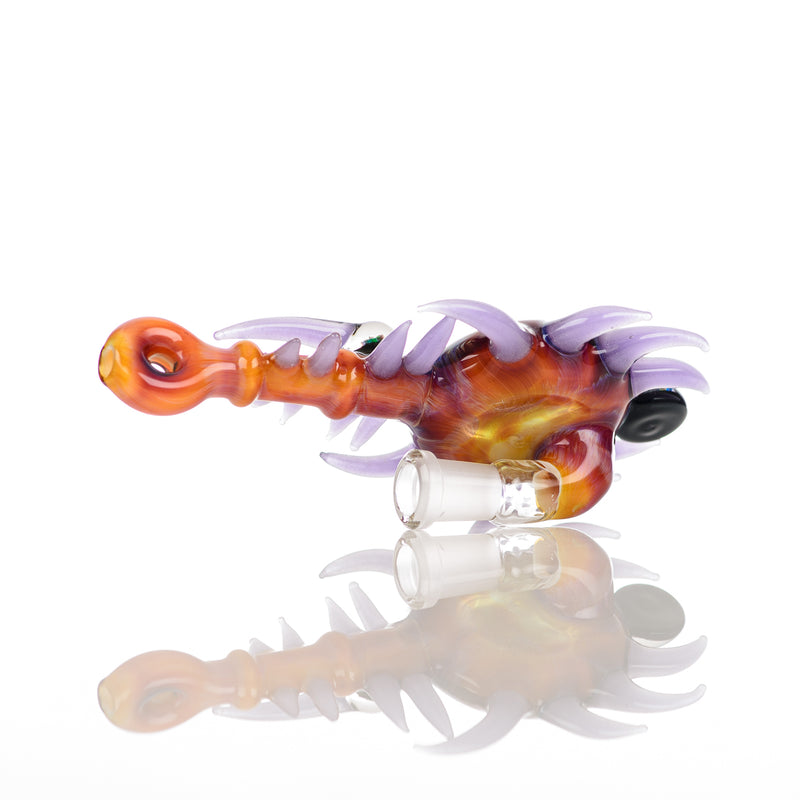 Fillacello Horn Pendant Rig (Seredipity w/ Opal Accents) Freeek Glass - Smoke ATX