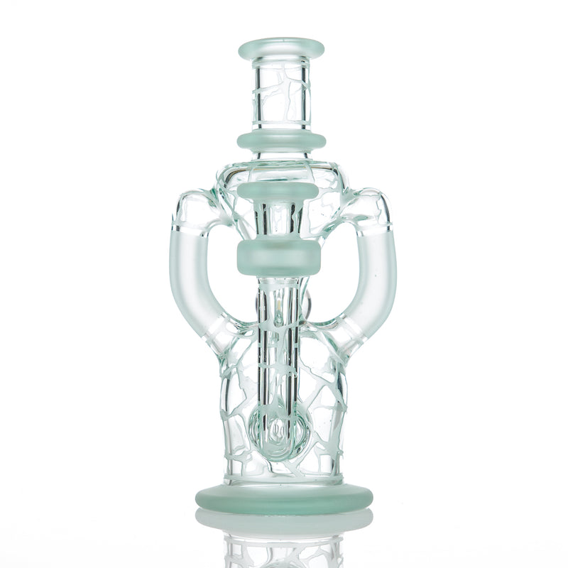 Tonic Single Color Double Up Rig Rooster Glass - Smoke ATX