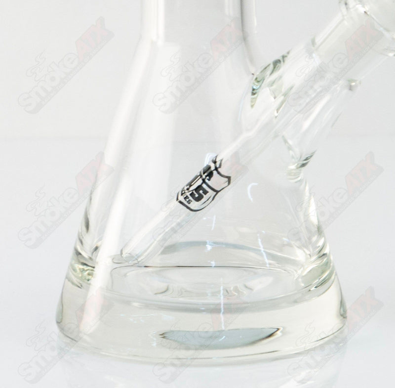 US Tubes 10" 32x5 Beaker Black Shield Decal - Smoke ATX