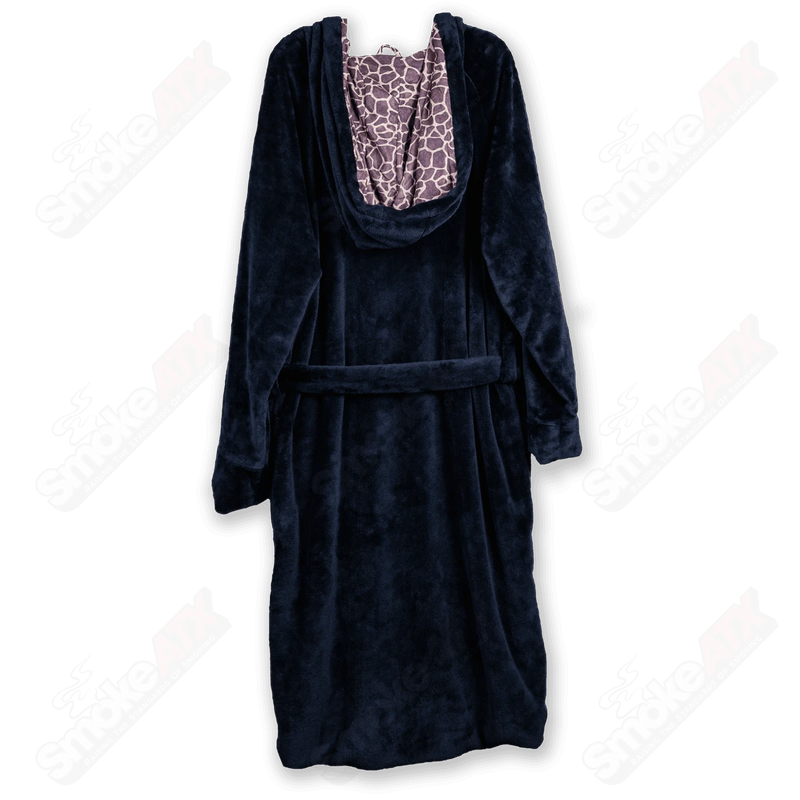 Black Robe W/ Giraffe Print Matt Robertson Glass Black Large - Smoke ATX