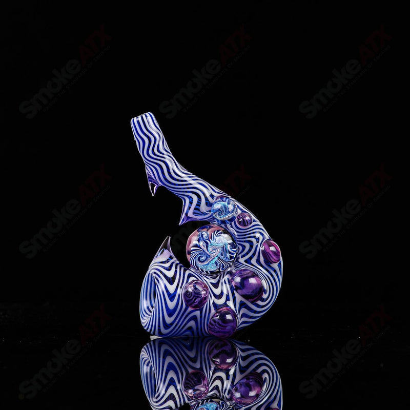 Sherlock (Cobalt Blue/Star White/Royal Jelly) Galactic Glass x SALT - Smoke ATX