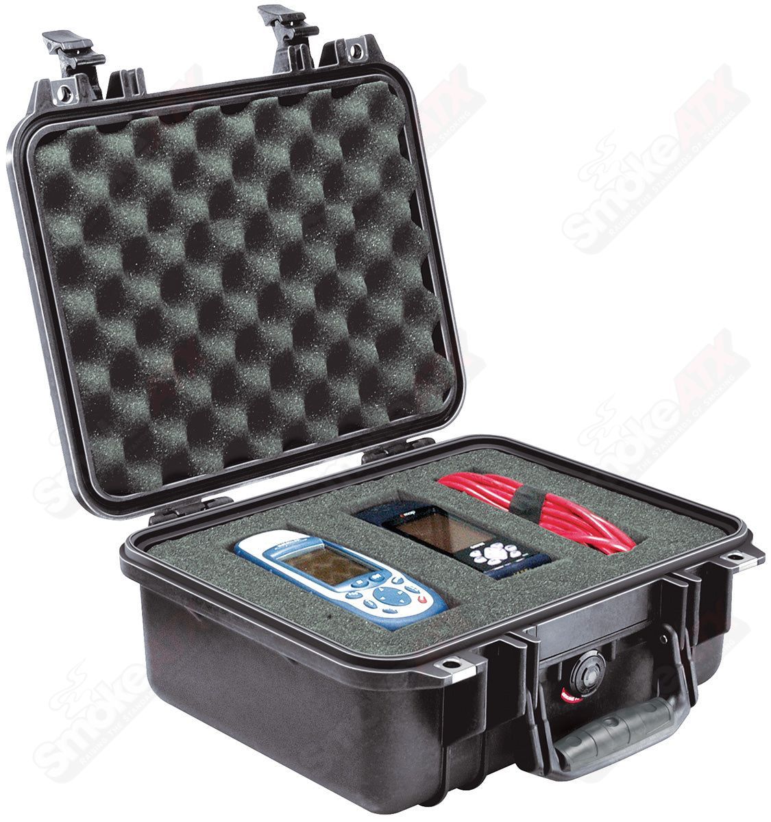 1400 Black Pelican Case W/ Foam - Smoke ATX