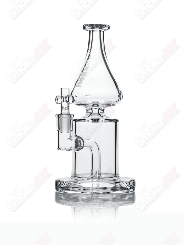 Helix Straight Base w Fixed Downstem Waterpipe Grav - Smoke ATX