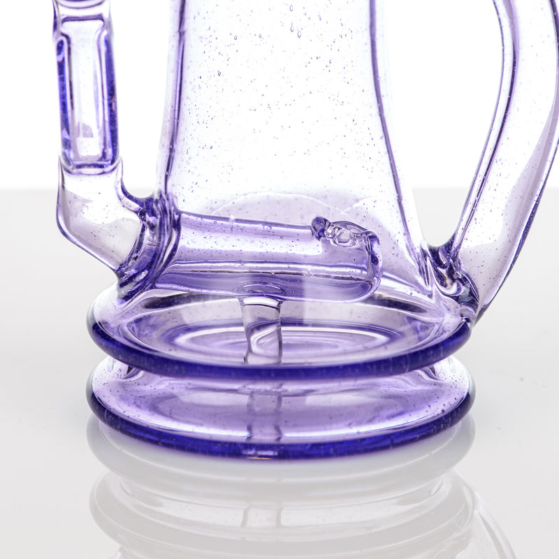 Purple Lolli Pop Bubble Dumper Recycler -  Reed Glass - Smoke ATX