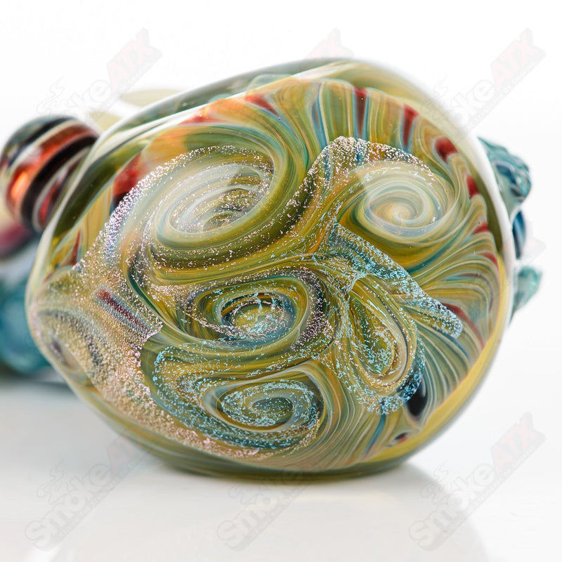 Dry Pipe (Dichroic Swirl Marble) Galactic Glass x SALT - Smoke ATX