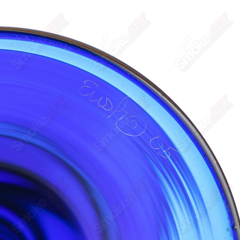 Cobalt Wig Wag Footed Sherry Glass Eusheen (2005) - Smoke ATX