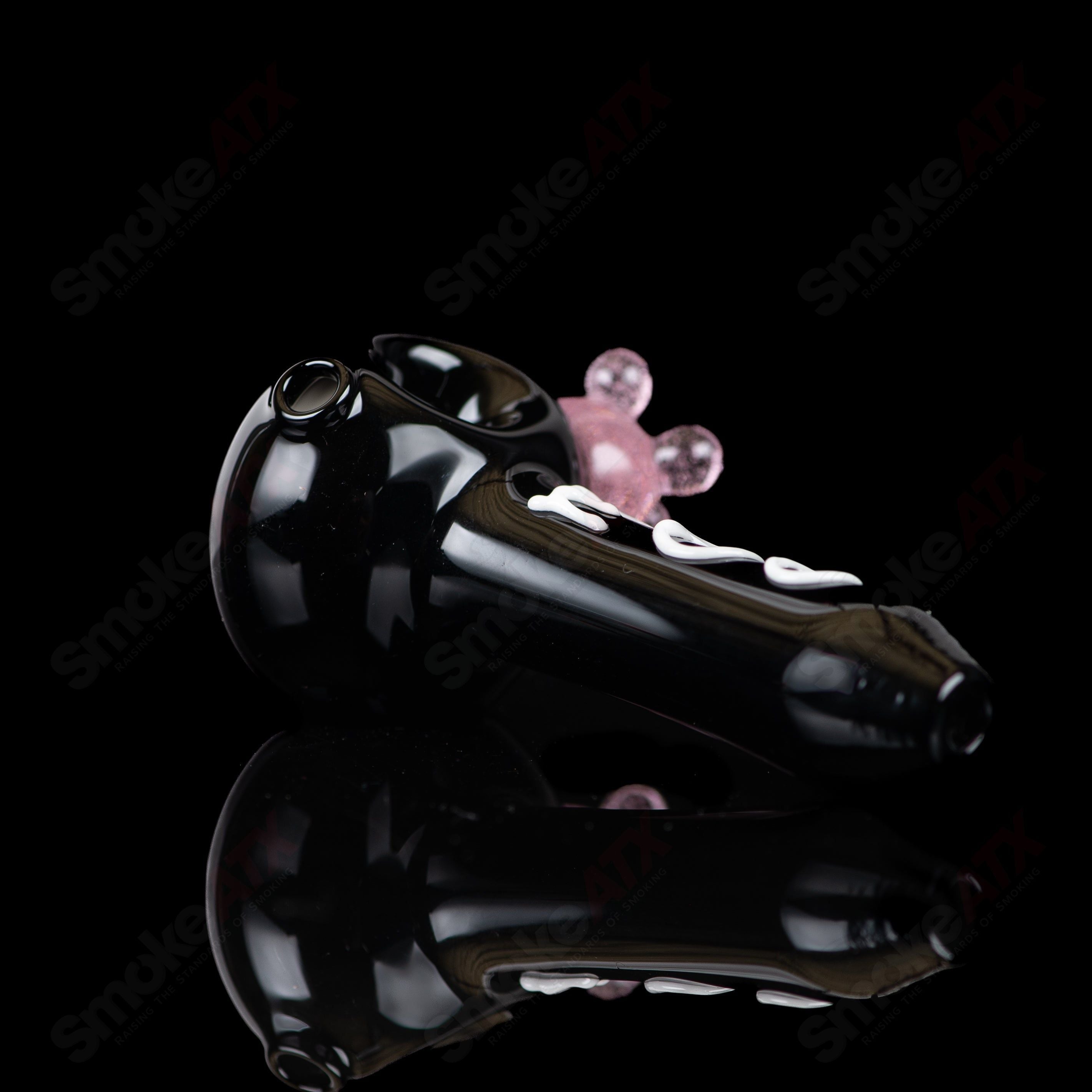 Black Cow Print Spoon Pipe Adventures In Glass Blowing - Smoke ATX