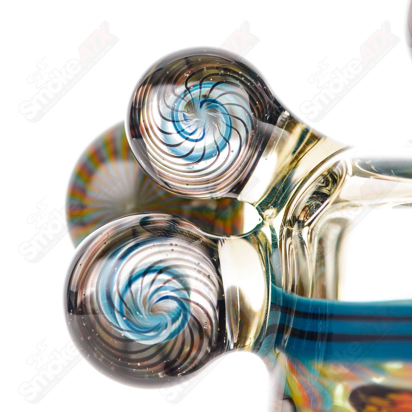 Coiled Latticello Milli Rig Conversion Glass x Boehme #1 - Smoke ATX