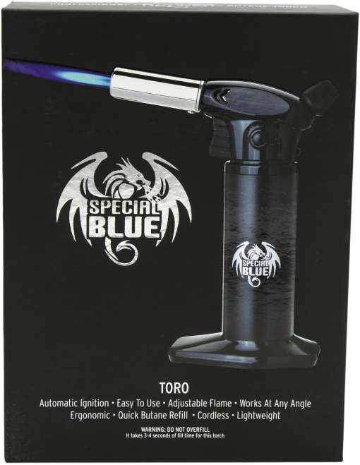 SPECIAL BLUE BUTANE TORCH - TORO - BLACK - Smoke ATX