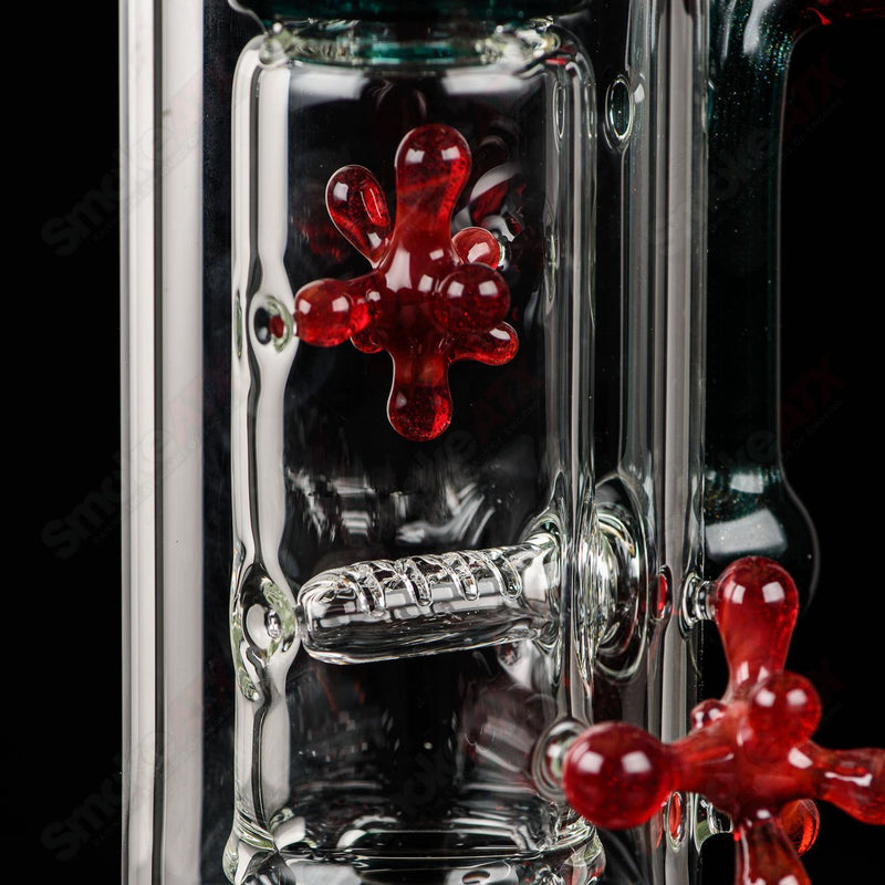 Spore Accented Upline Rig Silver Fox Glass x Jmass (2014) - Smoke ATX