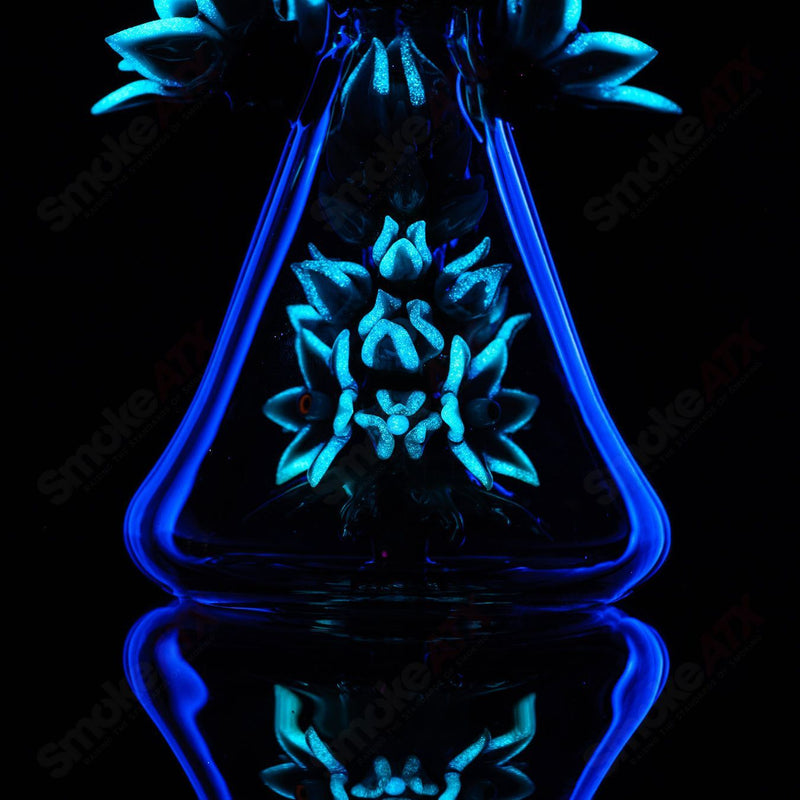 UV Saltactus Rig (India Green/Blush/Blue Glowstick) Unparalleled Glass x SALT - Smoke ATX