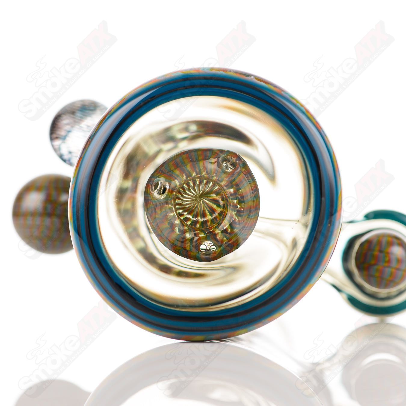 Coiled Latticello Milli Rig Conversion Glass x Boehme #1 - Smoke ATX
