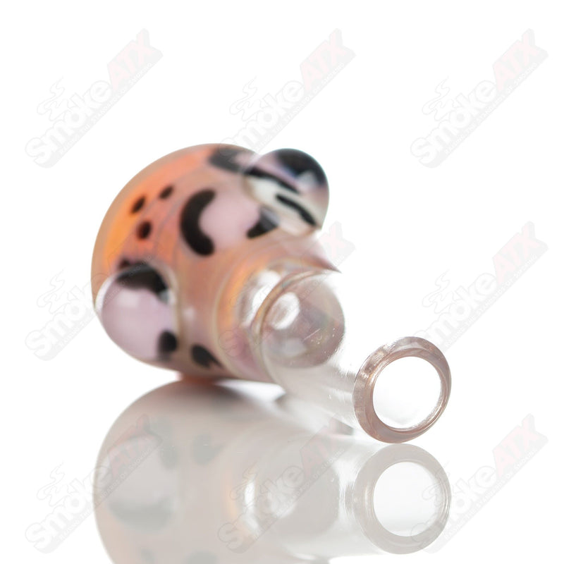 #2 14mm Leopard Print Martini Bowl w Dots Adventures In Glass Blowing