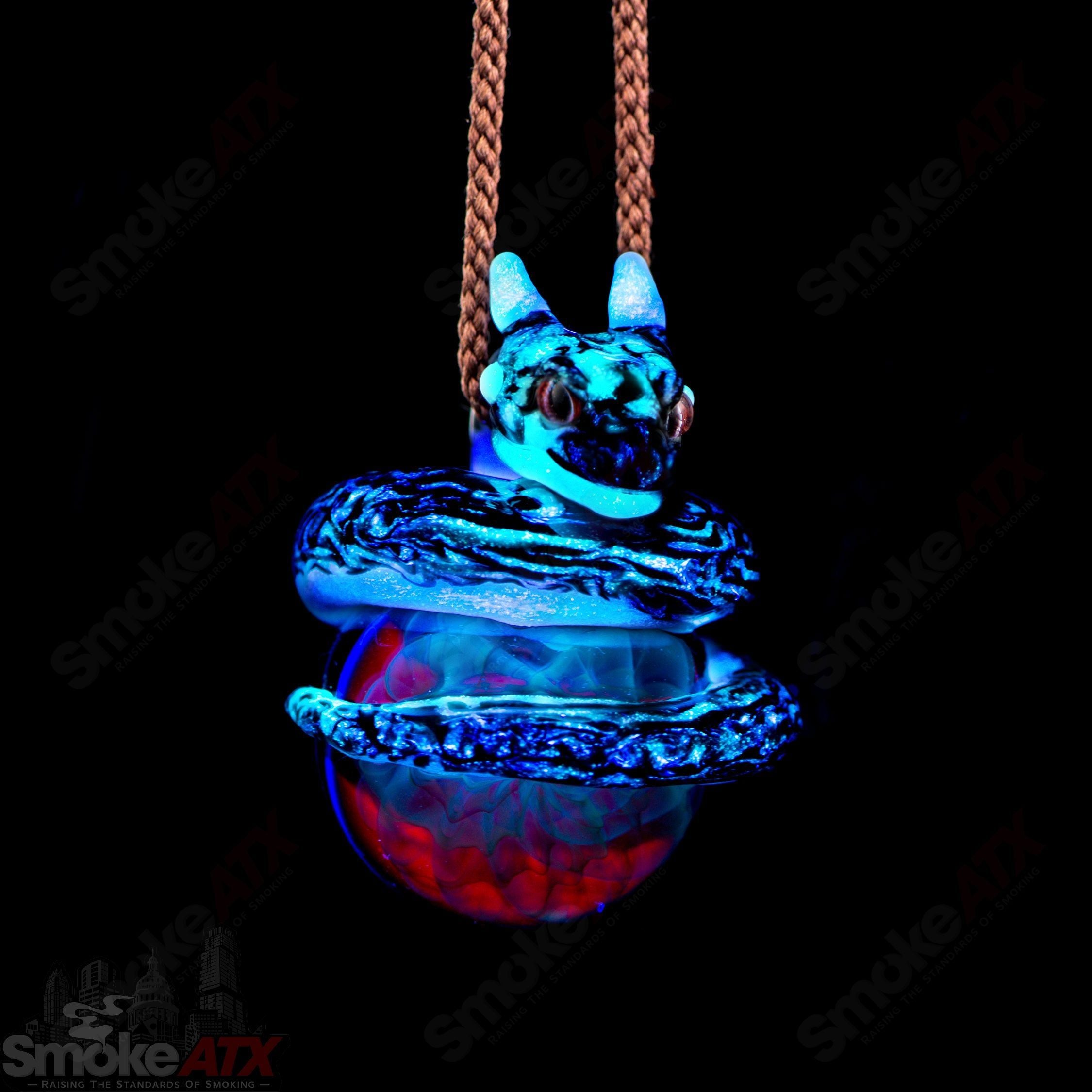 Dragon Wind Pendant Kengtaro Glass - Smoke ATX