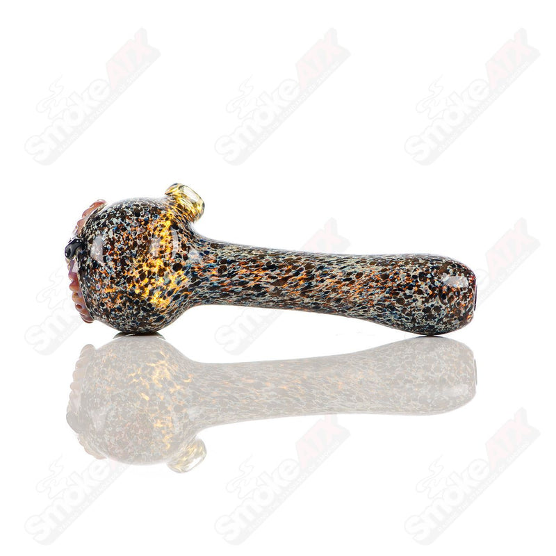 Black Spotted Owl Spoon Four Winds Flameworks - Smoke ATX