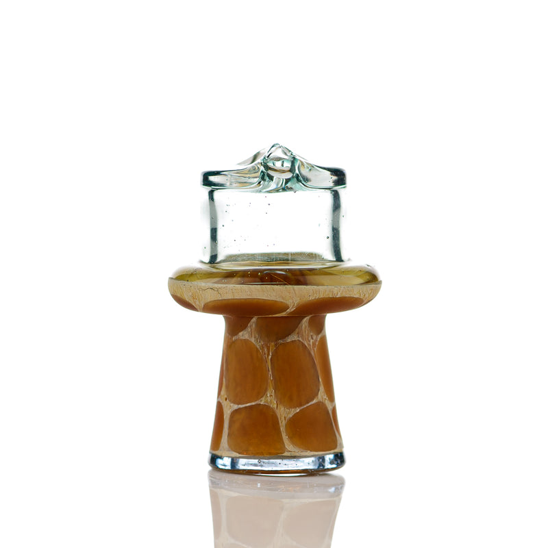 Transparent Blue Giraffe Spinner Cap w Pearl Robertson Glass - Smoke ATX