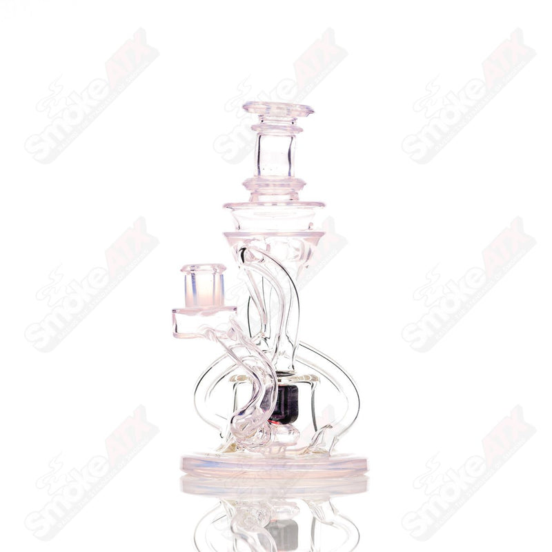 10mm V2 Double Up Ghost and Rose Quartz Recycler Cerio/Gathered Illusions Collab - Smoke ATX