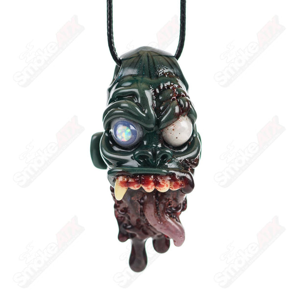 Ripped Jaw Pendant Firefly x Ghost Glass - Smoke ATX