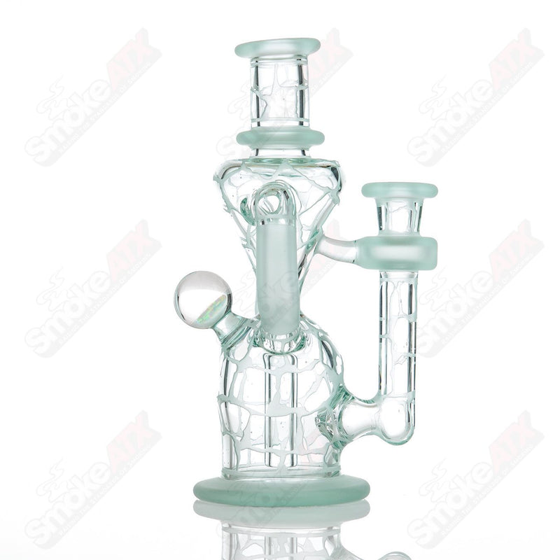 Tonic Single Color Double Up Rig Rooster Glass - Smoke ATX