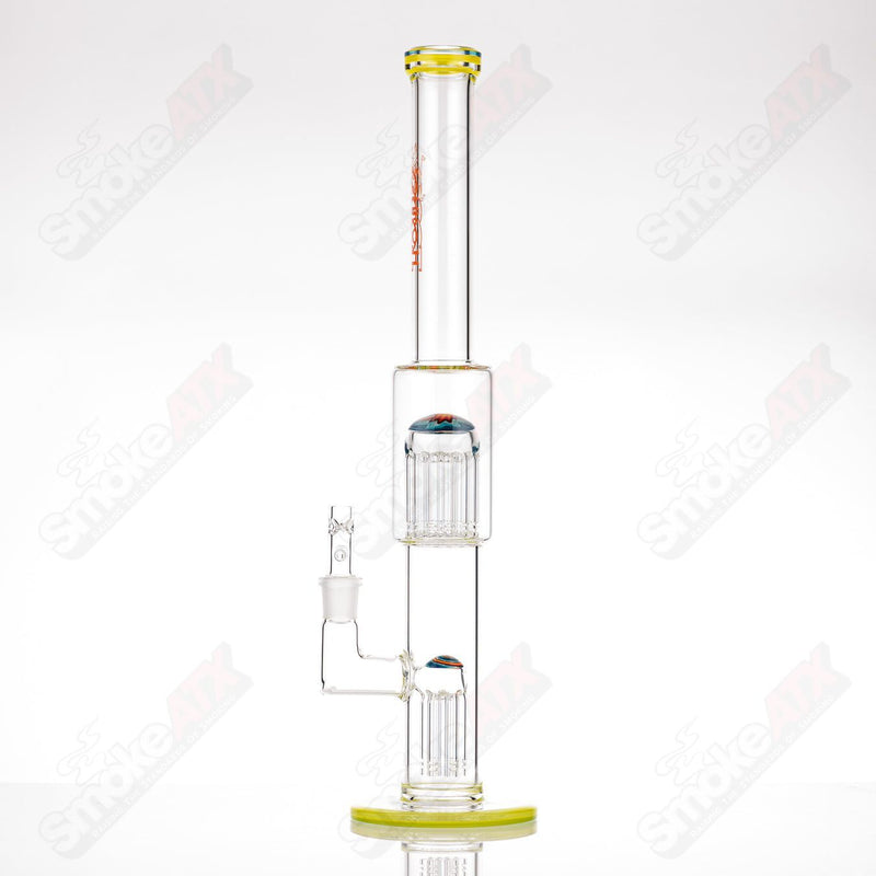 #3 18mm 7/13 Arm Perc w Worked Sections Toro Glass