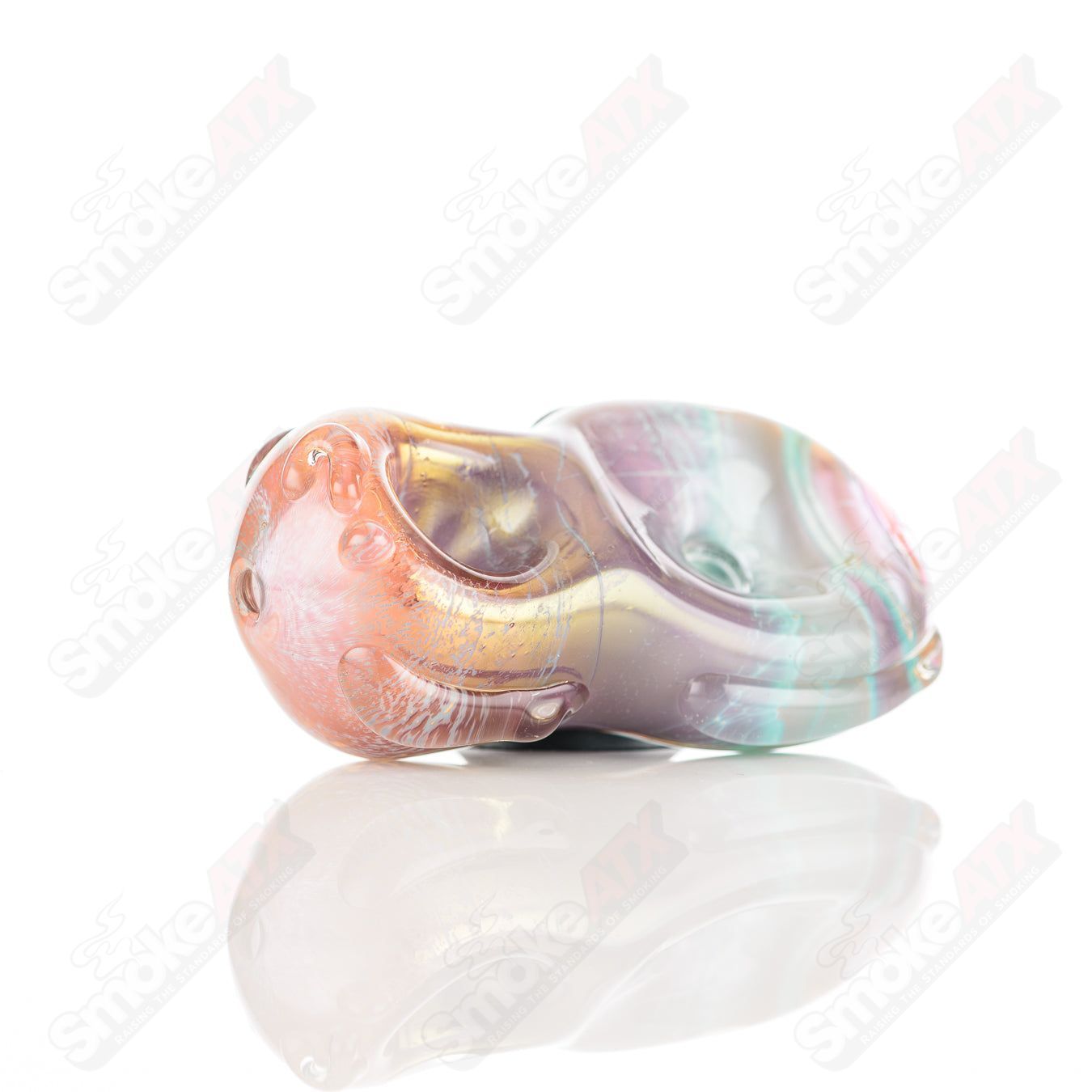 #28 Donut Chillum Glass by Nobody - Smoke ATX