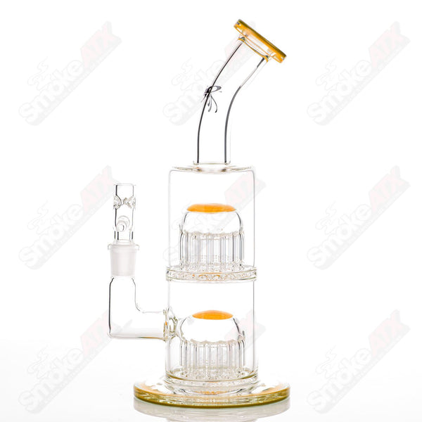 #1 Double Micro 13/13 Arm Perc Toro Glass - Smoke ATX