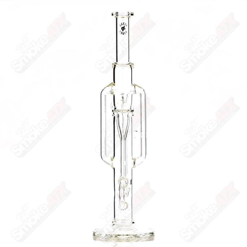 18in 18mm Twin Uptake Klein Recycler Texas Tubes - Smoke ATX