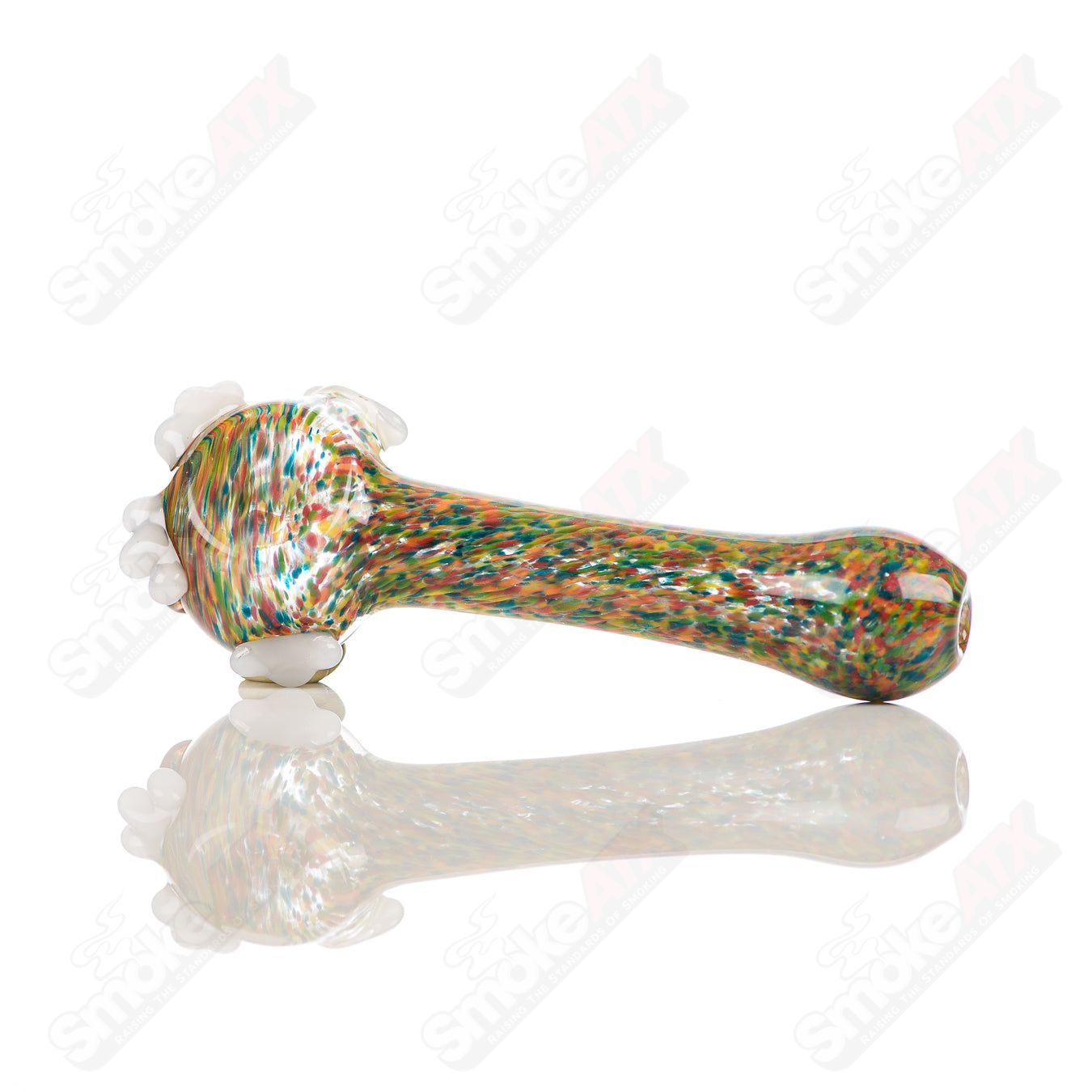 Rainbow Frit Spoon Four Winds Flameworks - Smoke ATX