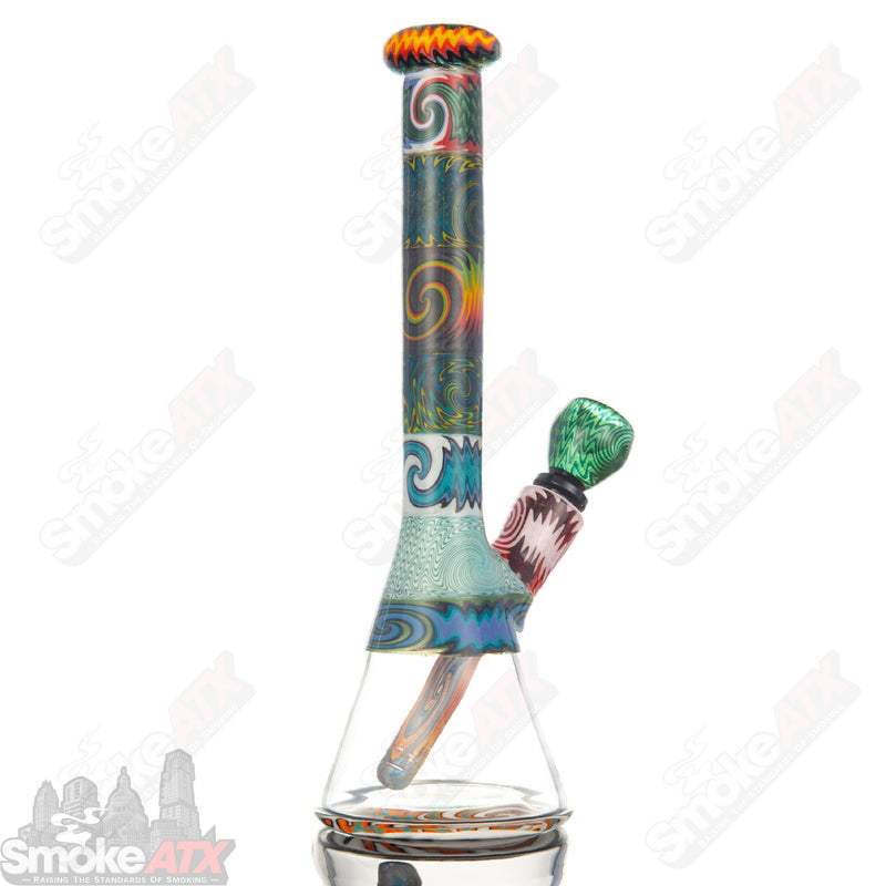 Wig Wag Beaker 14 Section Strobel Glass - Smoke ATX