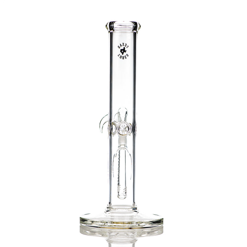12in 14mm Clear Straight Tube Texas Tubes - Smoke ATX