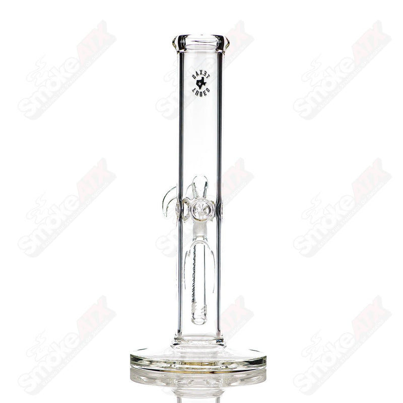 12in 14mm Clear Straight Tube Texas Tubes - Smoke ATX