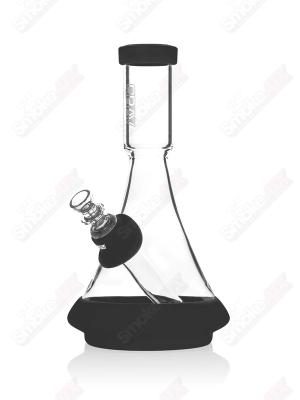 Clear/Black Deco Beaker w Silicone Accents Grav - Smoke ATX