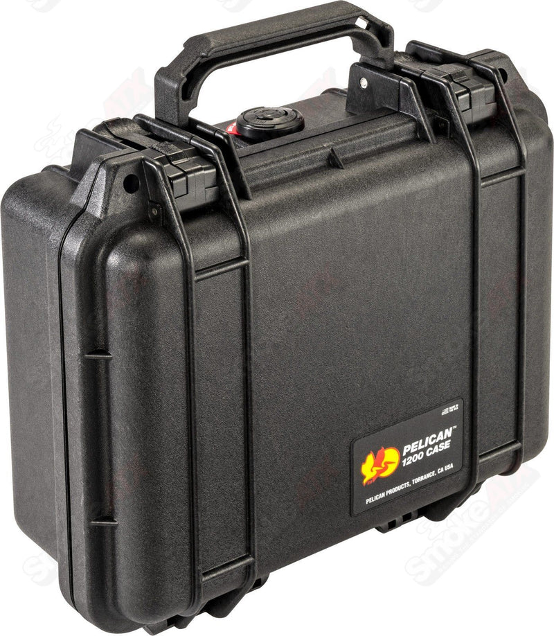 1200 Black Pelican Case W/ Foam - Smoke ATX